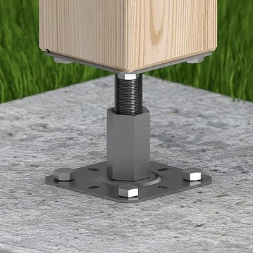 РЕГУЛИРУЕМОЕ ОСНОВАНИЕ СТОЙКИ С РЕЗЬБОЙ PR 130x130