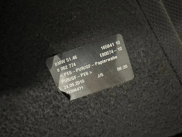 BMW 4 F36 POLIČKA DESKA ZADNÍ KUFRU 8062774