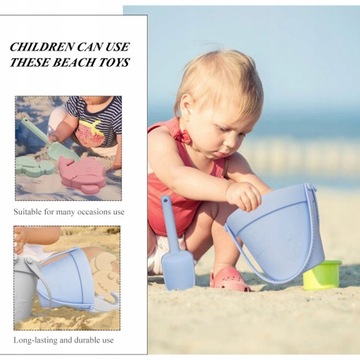 1 комплект силиконовых пляжных игрушек. Пляжный набор.