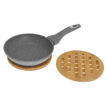 Настольная подставка POT PAD, столешница из бамбука - экологическая