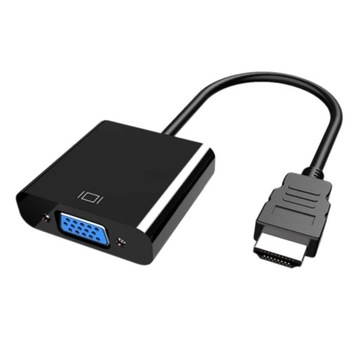 KONWERTER HDMI DO VGA D-SUB 15 PIN KABEL ADAPTER MONITOR FULL HD 1080p