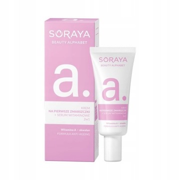 SORAYA BEAUTY ALPHABET a. KREM NA PIERWSZE ZMARSZCZKI + SERUM WITAMINOWE