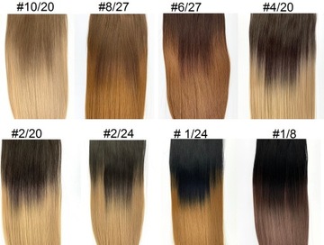 НАБОР ДЛЯ НАРАЩИВАНИЯ ВОЛОС Зажимы «Волны» 7 прядей 160г