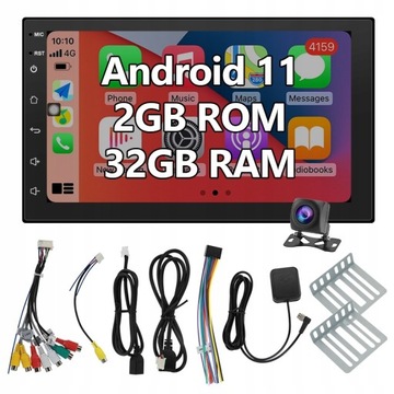 2DIN GPS WiFi ANDROID 11 BT Carplay Android Auto