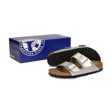 Klapki BIRKENSTOCK Arizona 1012283 Silver r.39