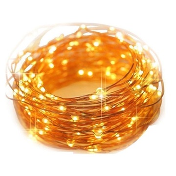20 MIKRO LED DRUCIK LAMPKI NA BATERIE BIAŁE CIEPŁE