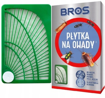 PŁYTKA NA OWADY MOLE KOMARY MESZKI MUCHY MOC BROS