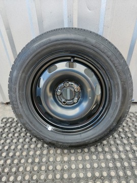 1J06010270 FELGA STALOWA + OPONA DUNLOP 195x65x15 VW GOLF IV AUDI A3