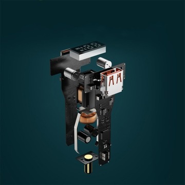 АВТОМОБИЛЬНОЕ ЗАРЯДНОЕ УСТРОЙСТВО BASEUS 1X USB-A 1X USB-C СВЕТОДИОДНЫЙ ДИСПЛЕЙ PD QC 100 Вт