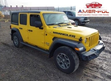 Jeep 2019 Jeep Wrangler 2019r., Unlimited Sport S, od ubezpieczalni 3.6 Benzyna 285KM