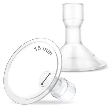Lejek 15 mm kompatybilny z laktatorami Medela, 2 sztuki