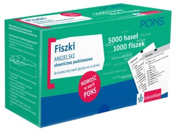 Fiszki. Angielski Słownictwo podstawowe PONS 1000 Fiszek