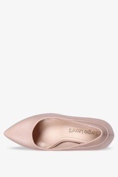 ТУФЛИ ЖЕНСКИЕ НА МОДНОМ ДЕКОРАТИВНОМ КАБЛУКЕ, КОЖАНОЙ СТЕЛЕКЕ, размер 39