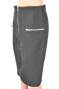Ołówkowa spódnica czarna zameczek ZARA S 36