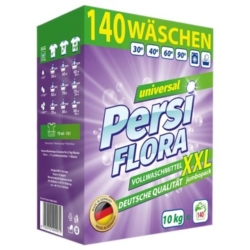 Proszek prania uniwersalny PERSI FLORA Niemiecka jakość 140 prań XXL 10 kg