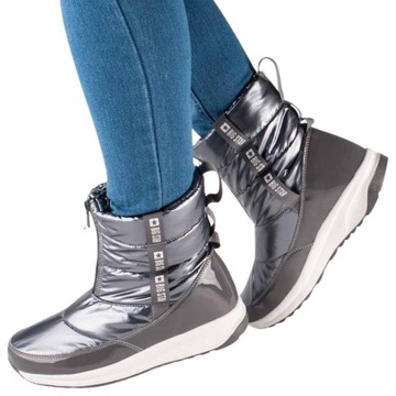 BUTY DAMSKIE ZIMOWE BIG STAR ŚNIEGOWCE OCIEPLANE