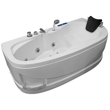 WANNA ASYMETRYCZNA Z HYDROMASAŻEM SPA AKRYLOWA160X78X56CM MAZUR