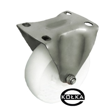 Koło fi. 125 mm stałe NIERDZEWNE INOX do regałów