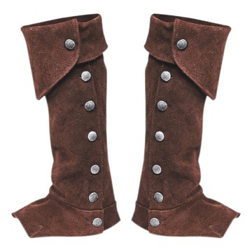 Pokrowiec na buty średniowiecznego pirata Steampunk Knight Brown