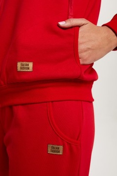 Todra bluza damska Italian Fashion długi rękaw czerwona XXL