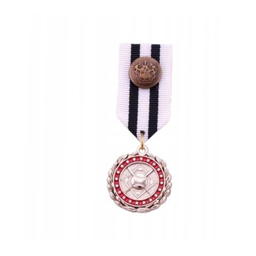 Odznaka z tkaniny w paski Medal Biżuteria w stylu vintage Akcesoria do kost
