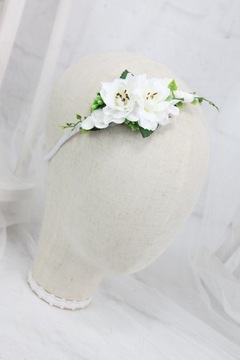 Нежная повязка для волос на свадьбу, КРЕМОВЫЙ