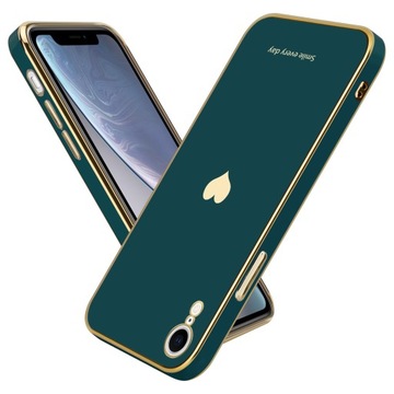 ЖЕНСКИЙ ЧЕХОЛ-СЕРДЦЕ ДЛЯ IPHONE XR | ЗЕЛЕНЫЙ