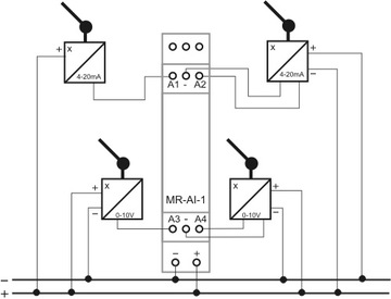Модули аналогового ввода MODBUS RTU — MR-AI-1