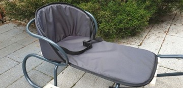 ПОЛЬСКИЕ БАЗОВЫЕ САНКИ + СПИНКА + ТОЛСТЫЙ МАТРАС С РЕМНЯМИ + ПОДНОГКИ