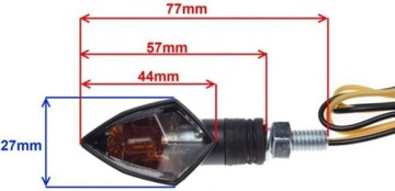 Указатель поворота MINI, дымчато-белый, M8x1,25 H6W 12V