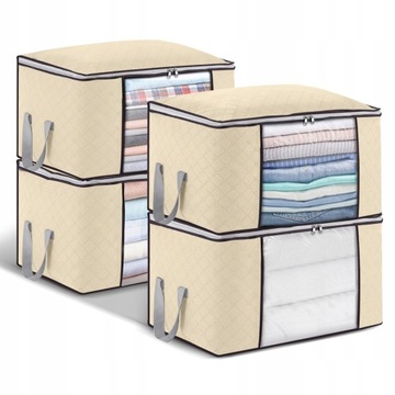 4X TORBA DO PRZECHOWYWANIA UBRAŃ ORGANIZER 90L