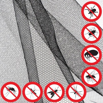 ZESTAW 2X MOSKITIERA NA DRZWI 80/90/100X210/220CM 3X MOSKITIERA NA OKNO