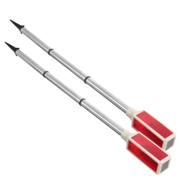 LAMPY OSTRZEGAWCZE LED NA ZEWNĄTRZ SŁONECZNE 2 SZT