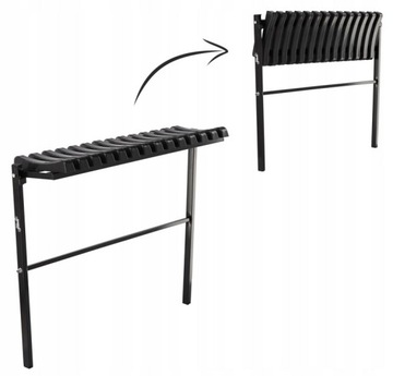 ŁAWKA składana CMENTARNA 86cm SZEROKA ławeczka na cmentarz