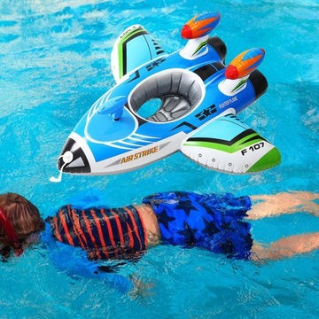 Детский надувной поплавок для девочек и мальчиков, синий