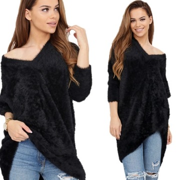 SWETER SWETEREK ALPAKA SEREK CZARNY 2191