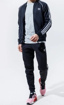 BLUZA ADIDAS SST Track Top HK7340 Niebieski Slim Fit GRANATOWA r. XS