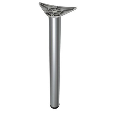 NOGA DO STOŁU NOGA MEBLOWA H82CM MATOWY CHROM