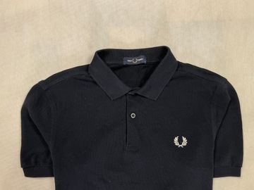 Fred Perry Polo Męskie Granat Logo Klasyk Unikat IDEAŁ M