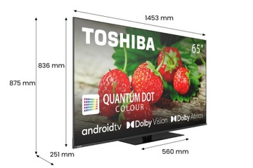 Toshiba 65QA7D63DG 65-дюймовый QLED-телевизор с ОС Android Dolby Vision Dolby Atmos D