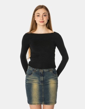 Krótki Sweterek Damski Sweter Crop Top 7964-01