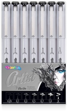 РУЧКИ ДЛЯ ЭСКИЗОВ 7 размеров ХУДОЖНИК