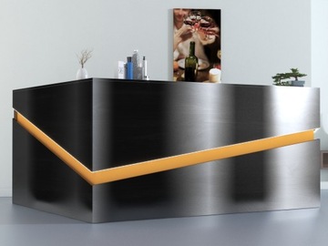 Стойка ресепшн R22 200х70см, с подсветкой