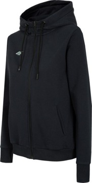 4F ТЁПЛАЯ ТОЛСТОВКА ЖЕНСКАЯ С КАПЮШОНОМ, ТЕМНО-СИНЯЯ BLD004B, размер L