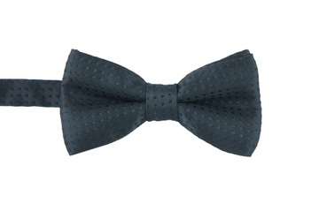 Elegancka Czarna muszka dla chłopca do szkoły przedszkola