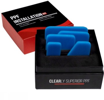 RAKLA ZESTAW DO FOLII PPF OCHRONNYCH WRAPPING OKLEIN CARBON DO AUTA 5szt