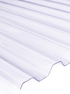 PCV płyta trapezowa TRAPEZ 0,9m x 2,5m bezbarwny