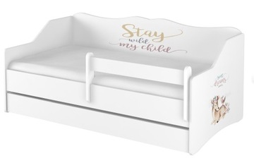 Łóżko dziecięce LULU 160x80 BABY BOO szuf wzory