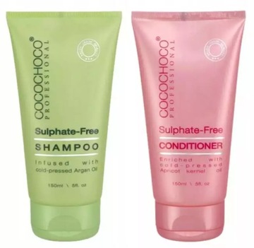 Cocochoco Szampon + Odżywka Free Sulphate 150ml bez siarki po keratynie