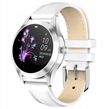 SMARTWATCH Klasyczny Zegarek Damski Kroki Puls Kal